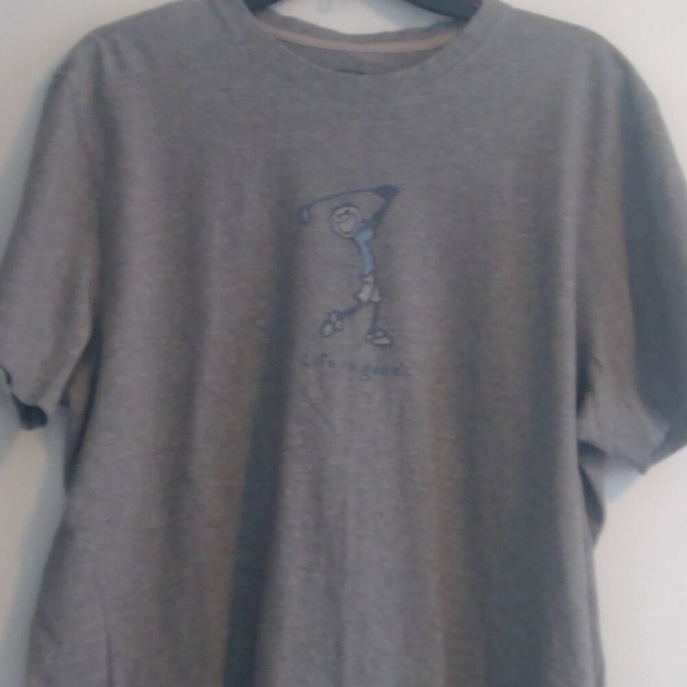 Life is Good Golf T-shirt Size L